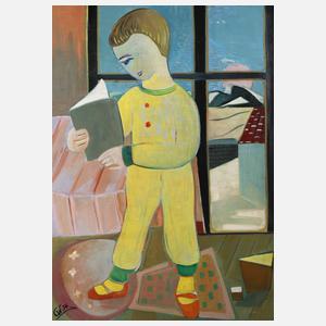 Charles Weber, Lesender Junge