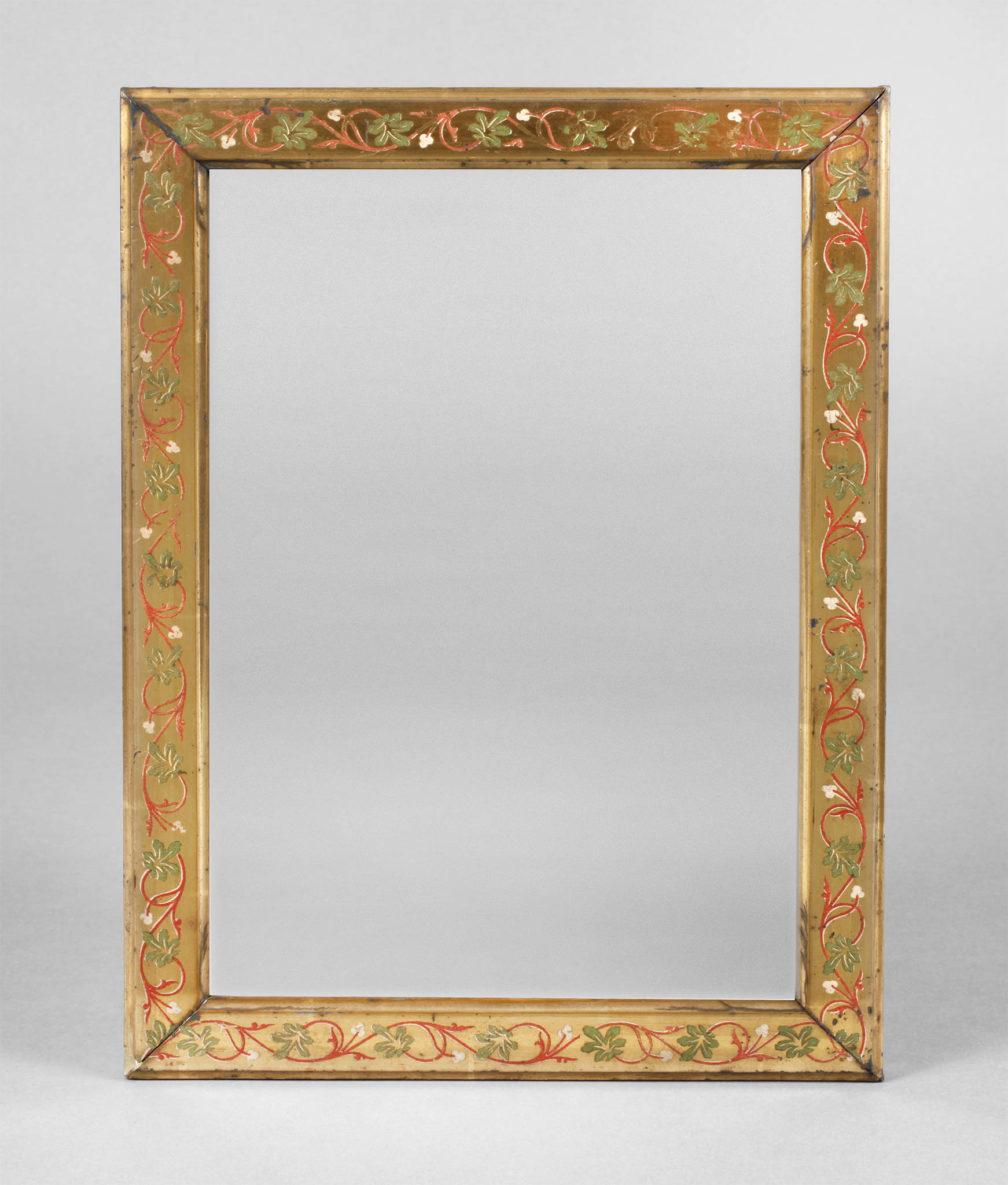 Rahmen vergoldet mit farbigen Fries um 1900