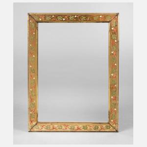 Rahmen vergoldet mit farbigen Fries um 1900