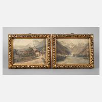 Zwei Rahmen-Pendants um 1930111