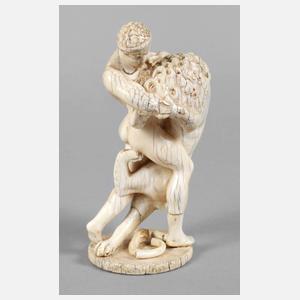 Feine Elfenbeinplastik