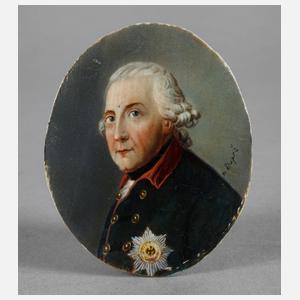 Elfenbeinminiatur Der Alte Fritz