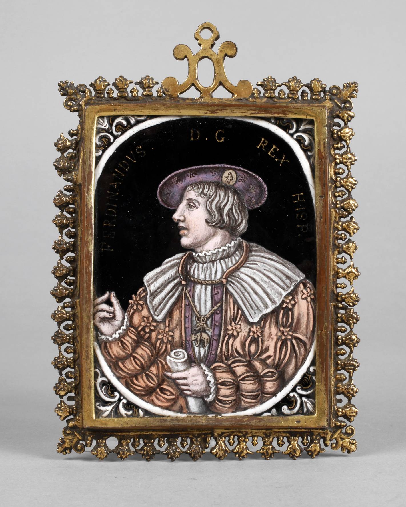 Emailbildplatte Ferdinand I.