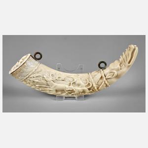 Jagdliche Beinschnitzerei