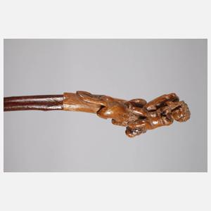 Geschnitzter Spazierstock