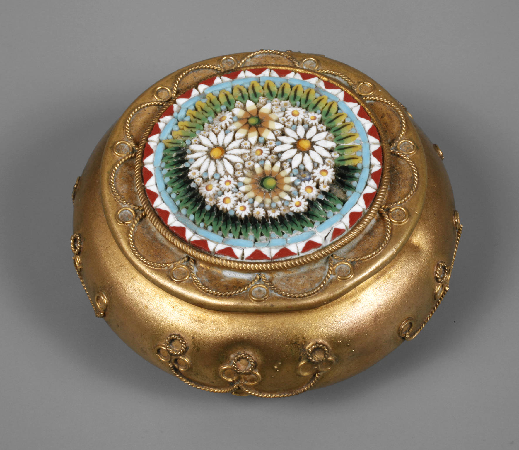 Pillendose Mikromosaik