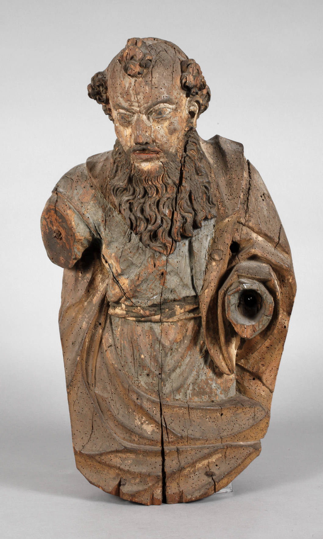 Geschnitzte Heiligenplastik