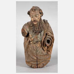 Geschnitzte Heiligenplastik