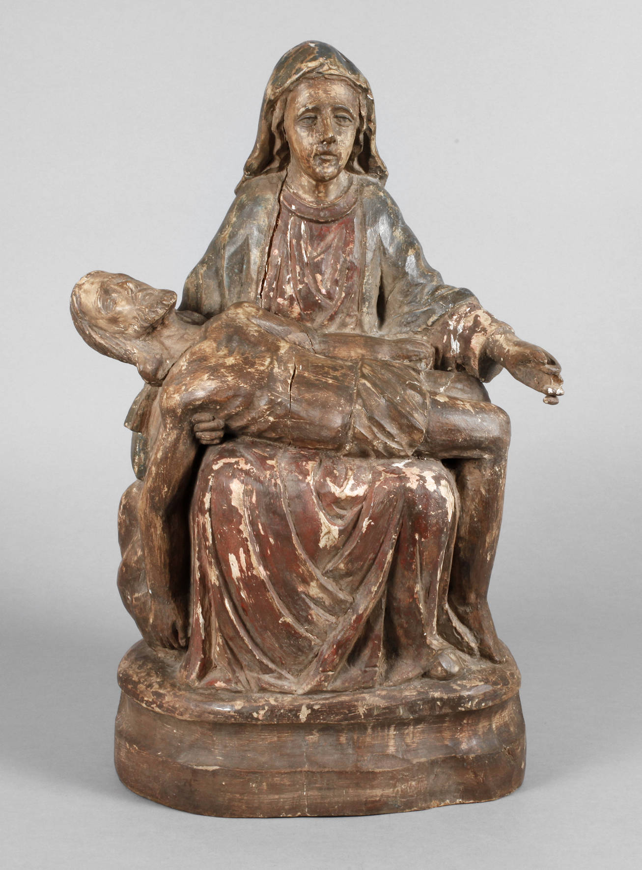 Geschnitzte Heiligenplastik