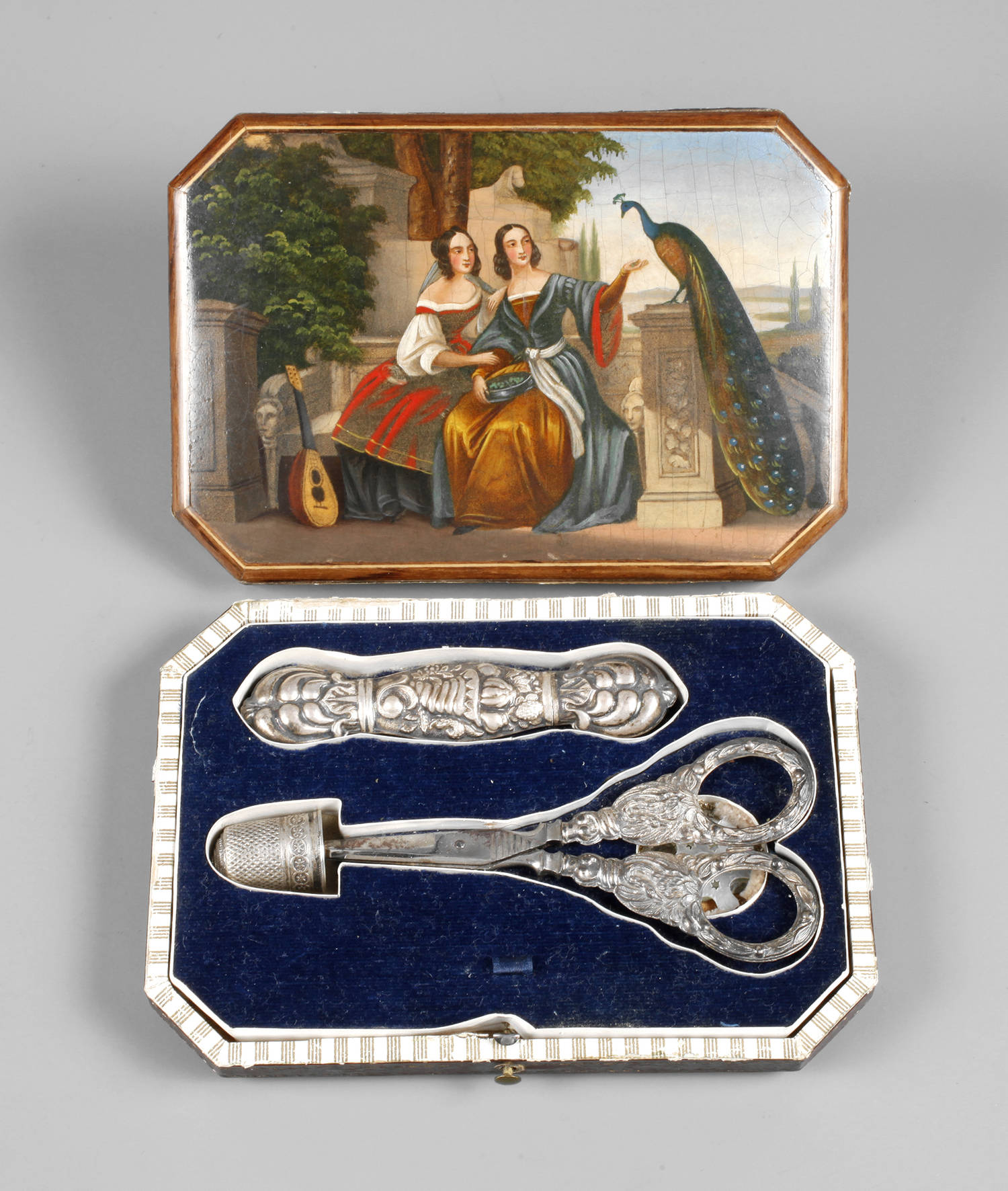 Reise-Necessaire Biedermeier