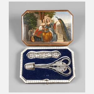 Reise-Necessaire Biedermeier
