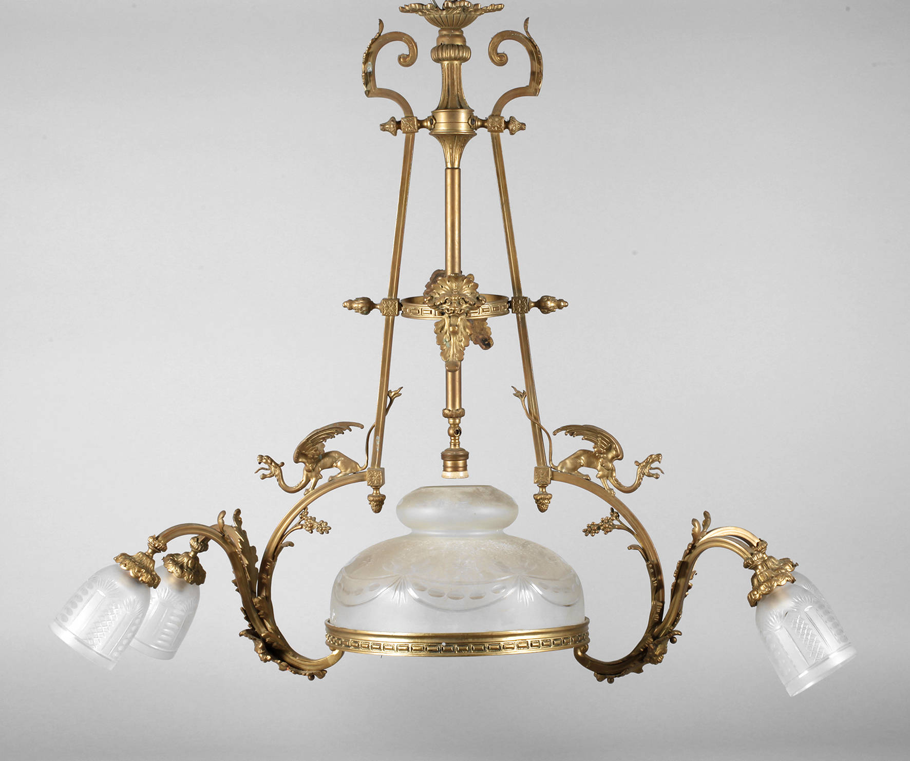 Große Deckenlampe Historismus