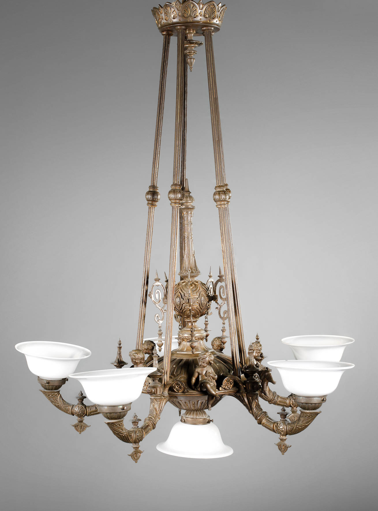 Großer Deckenlüster Gründerzeit