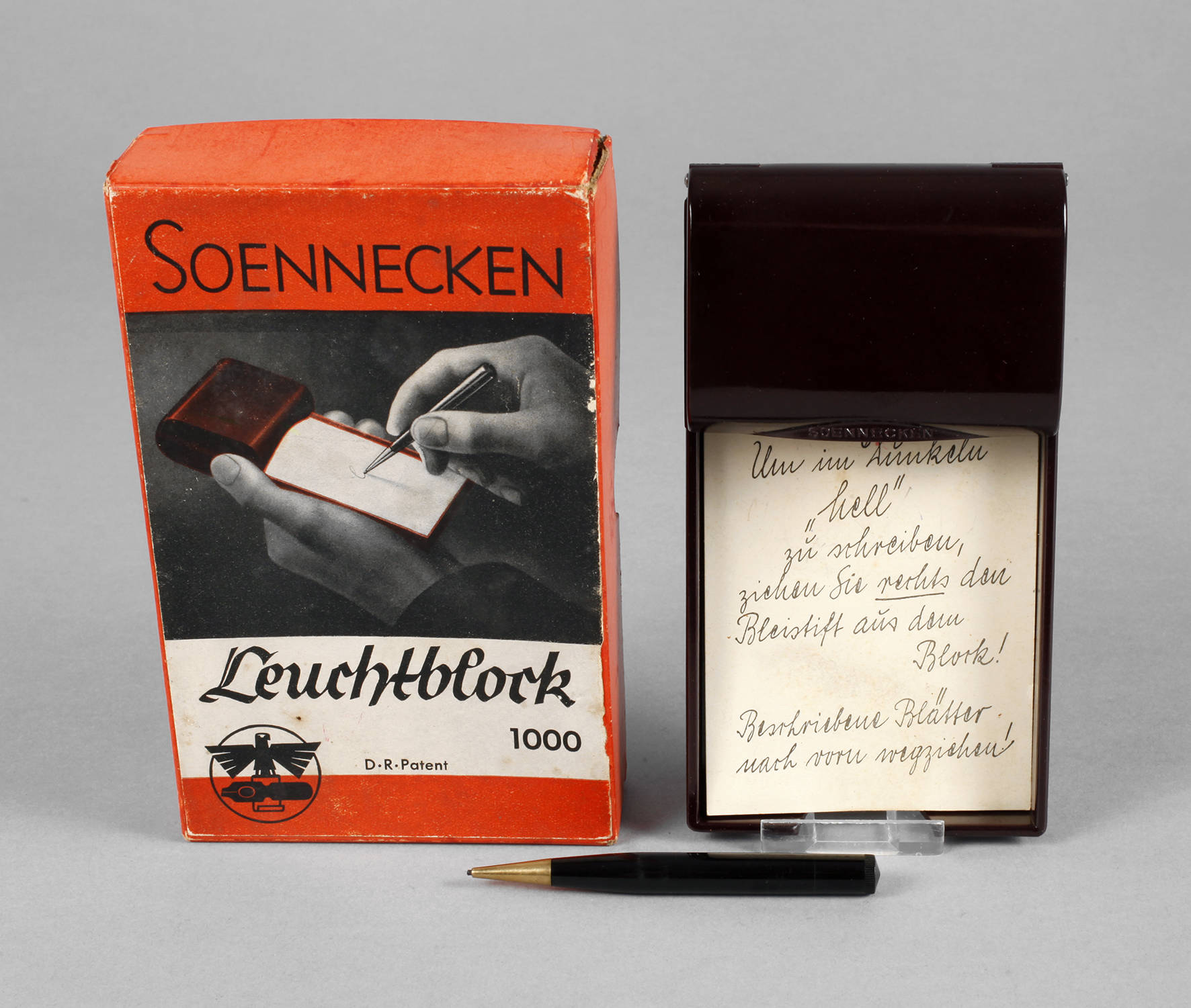 Bakelit Leuchtblock 1000