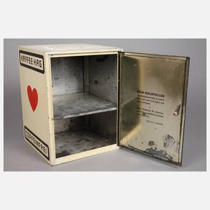 Werbevitrine Kaffee Hag