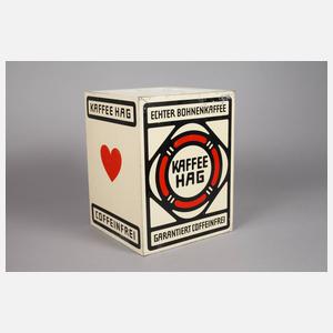 Werbevitrine Kaffee Hag