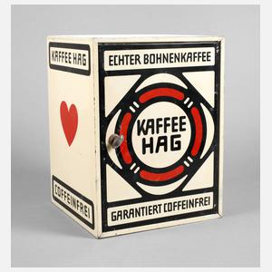 Werbevitrine Kaffee Hag