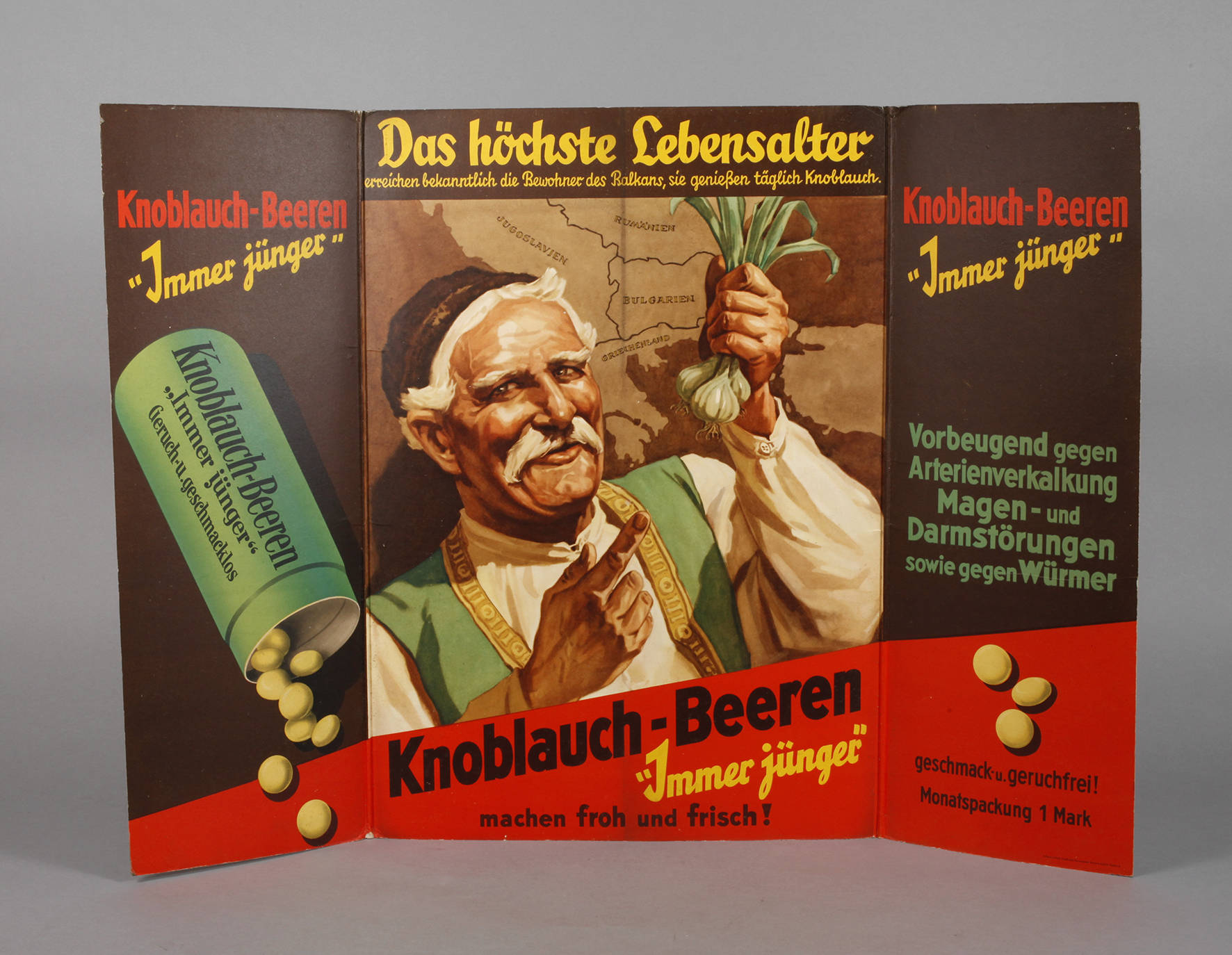 Werbeaufsteller Knoblauch-Beeren