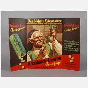 Werbeaufsteller Knoblauch-Beeren