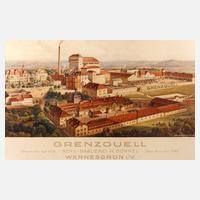 Werbeplakat ”Grenzquell” Wernesgrün um 1940111