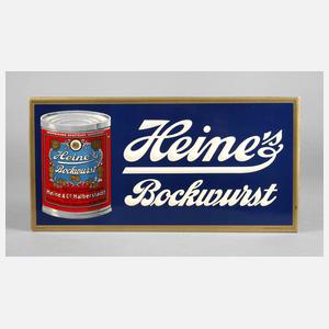 Werbeschild Heine &Co.