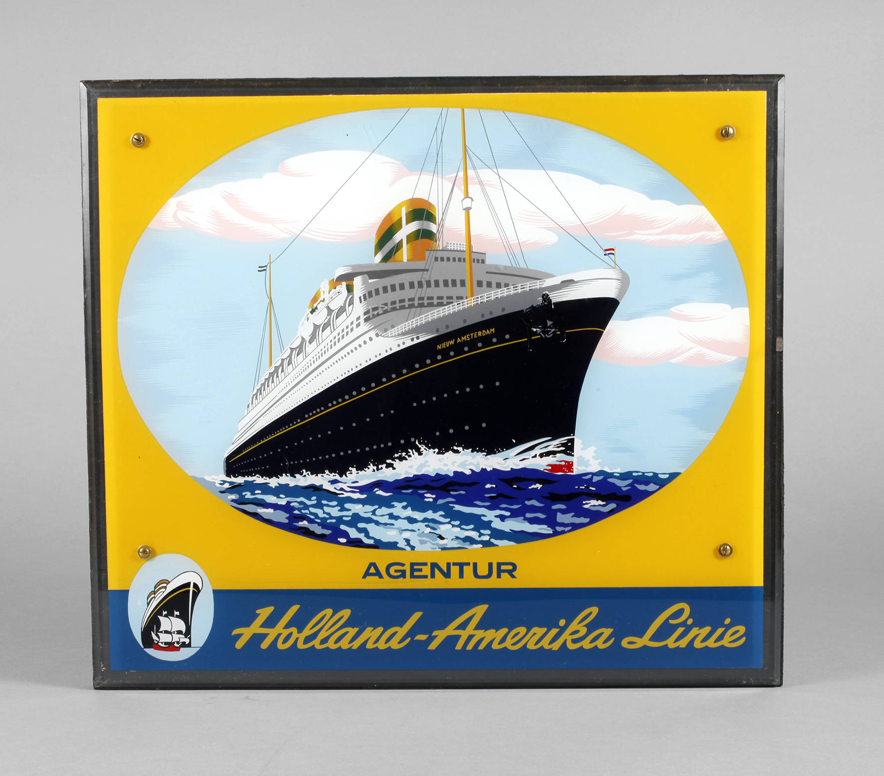 Werbeschild Holland-Amerika Linie