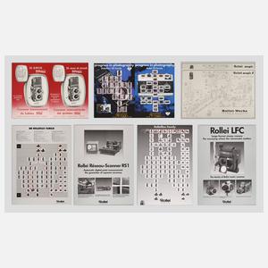 Zehn Werbeplakate Rollei