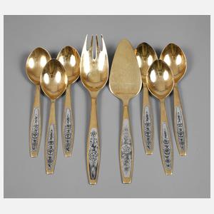 Russland Konvolut Niello Silber