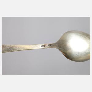 Russland Konvolut sechs und zwei Teelöffel