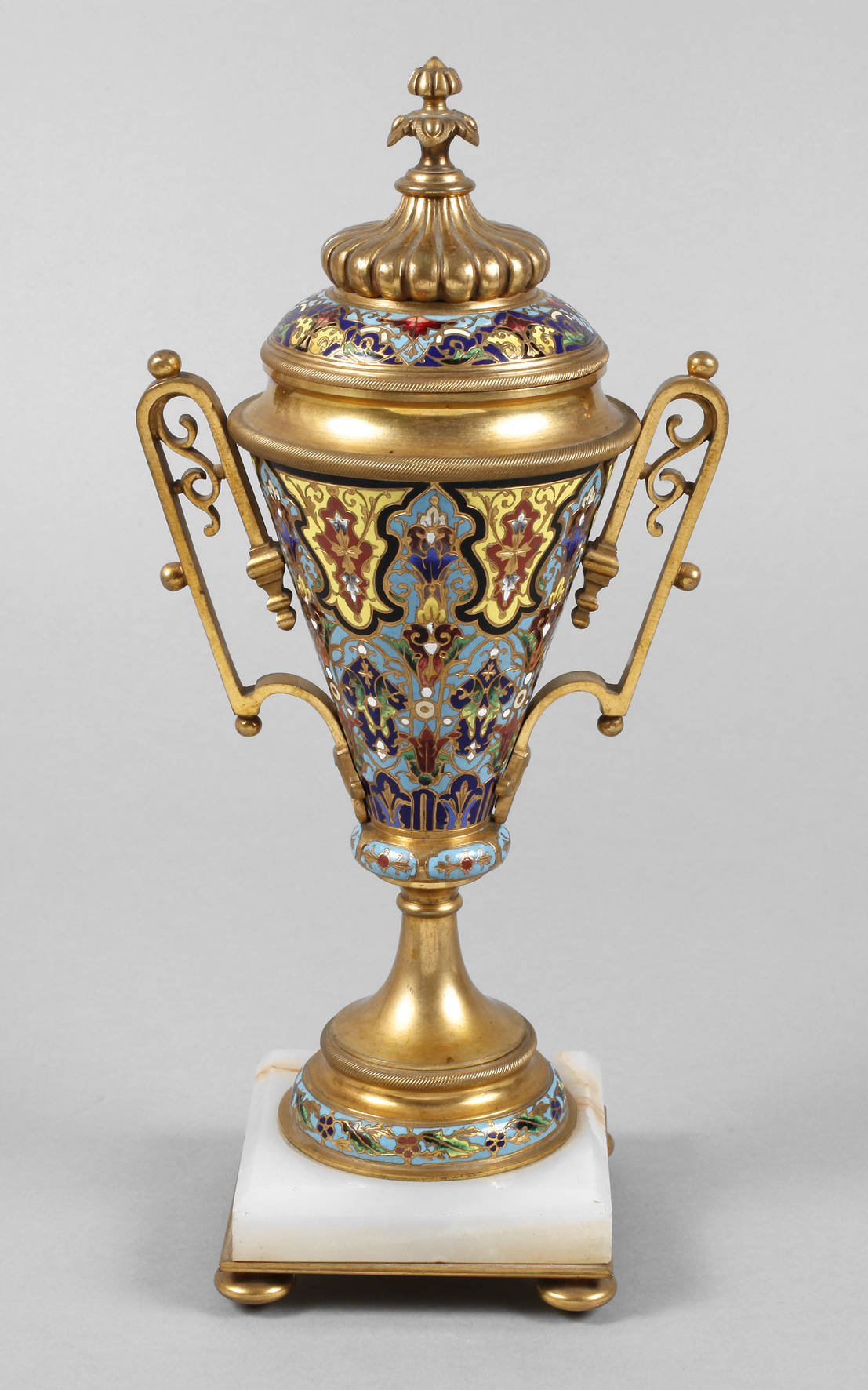 Emaillierter Deckel Pokal