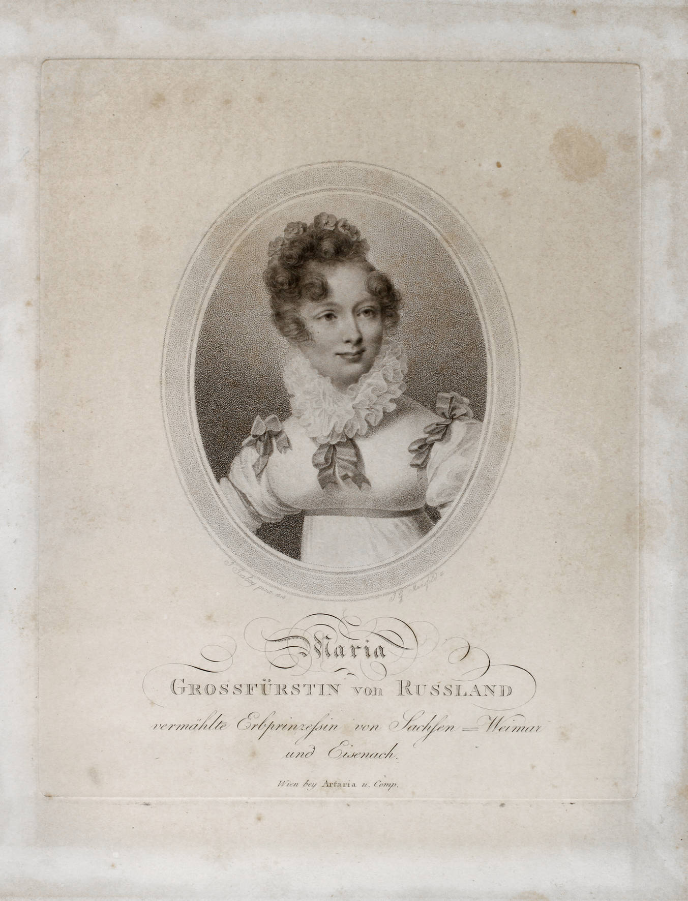 Johann Georg Mansfeld, Maria Großfürstin von Russland