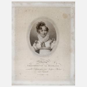 Johann Georg Mansfeld, Maria Großfürstin von Russland