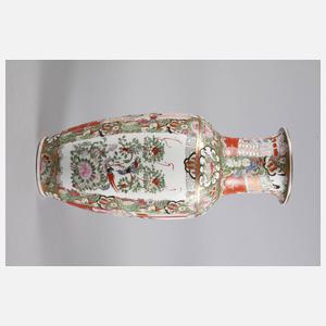 Große Vase Famille Rose
