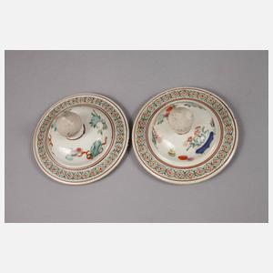 Paar Vasen Famille rose