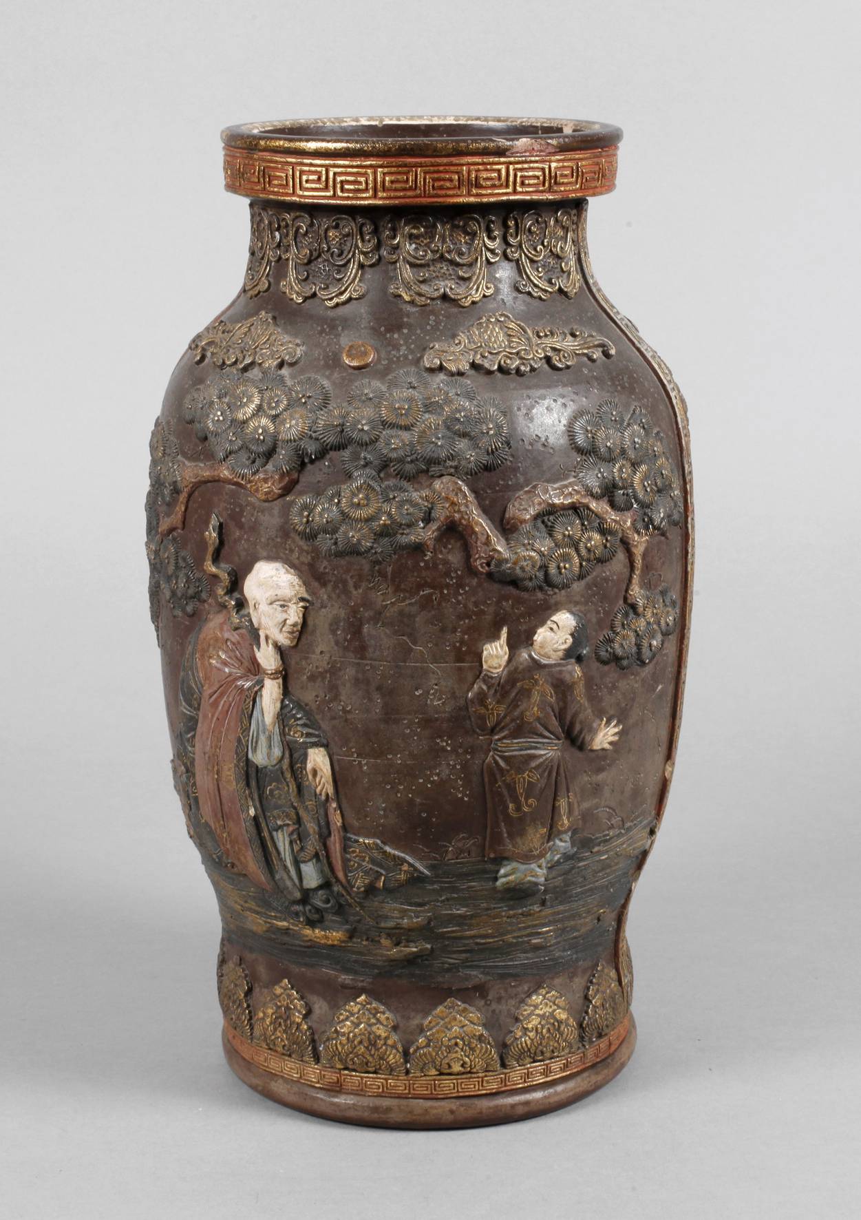 Große Reliefvase Japan