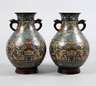 Paar Vasen Cloisonné