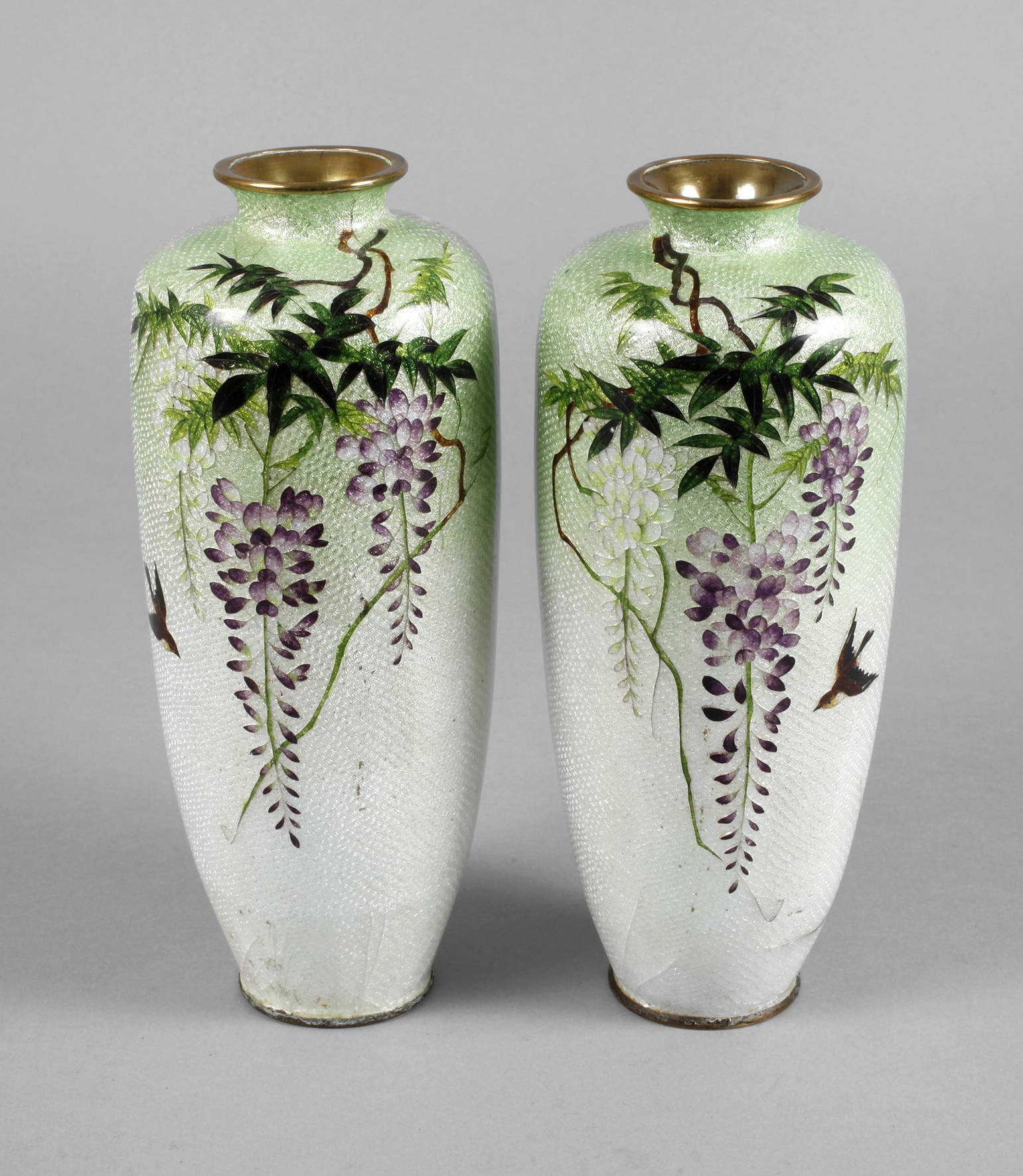 Zwei Vasen Cloisonné