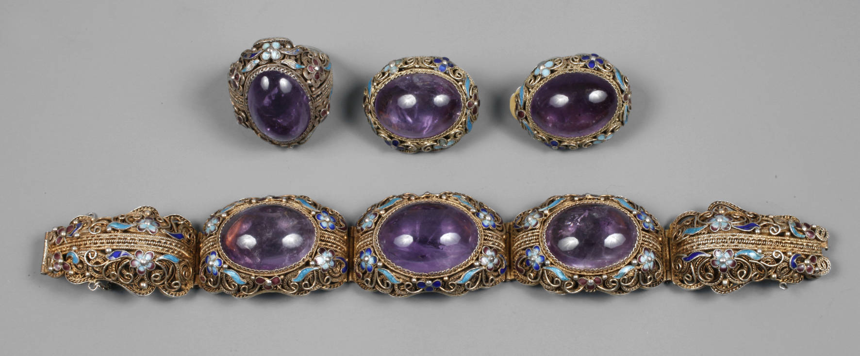 China Schmuckset Amethyst