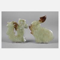 Zwei Jade-Schnitzereien111