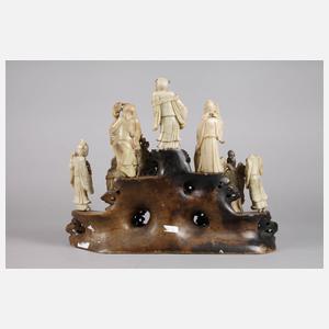 Große Specksteinschnitzerei