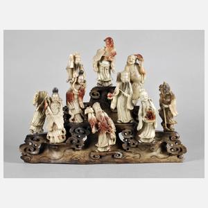 Große Specksteinschnitzerei