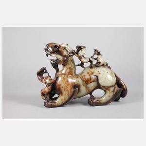 Große Specksteinschnitzerei