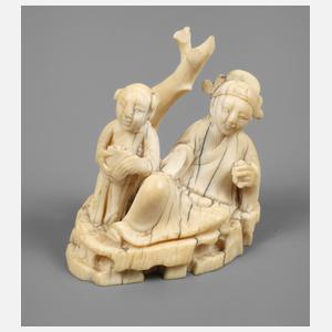Kleine Elfenbeinschnitzerei