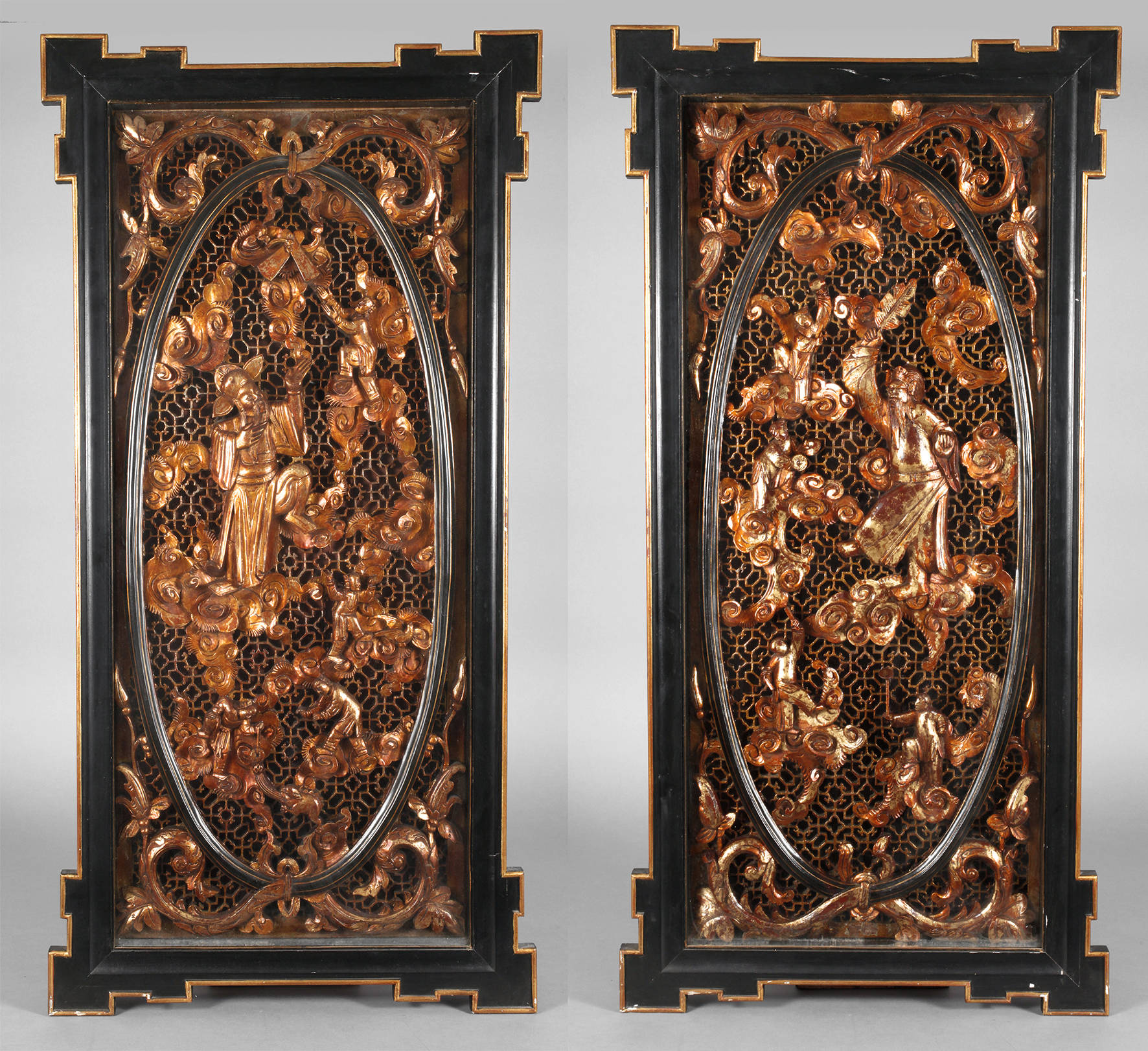 Paar Wandvertäfelungen