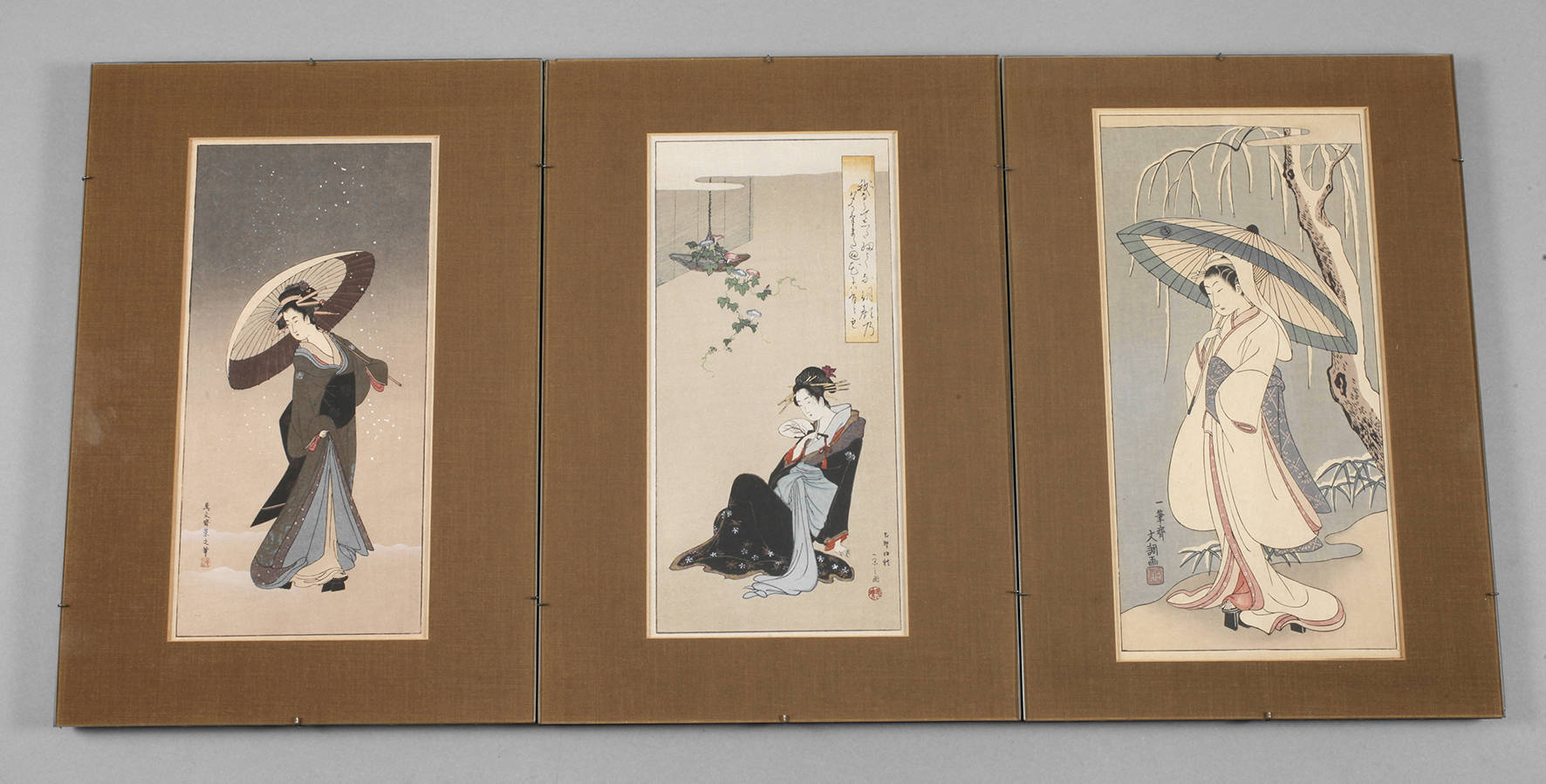 Drei Farbholzschnitte