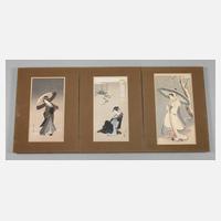 Drei Farbholzschnitte111