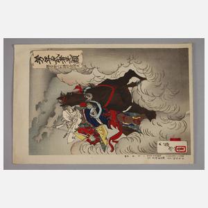 Vier Farbholschnittte Japan um 1900