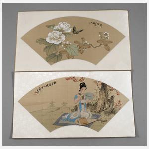 Zwei Fächerbespannungen