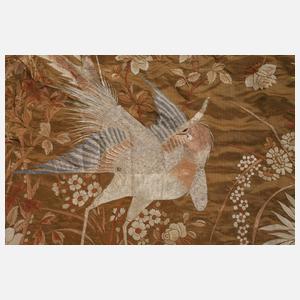 Große Seidenstickerei