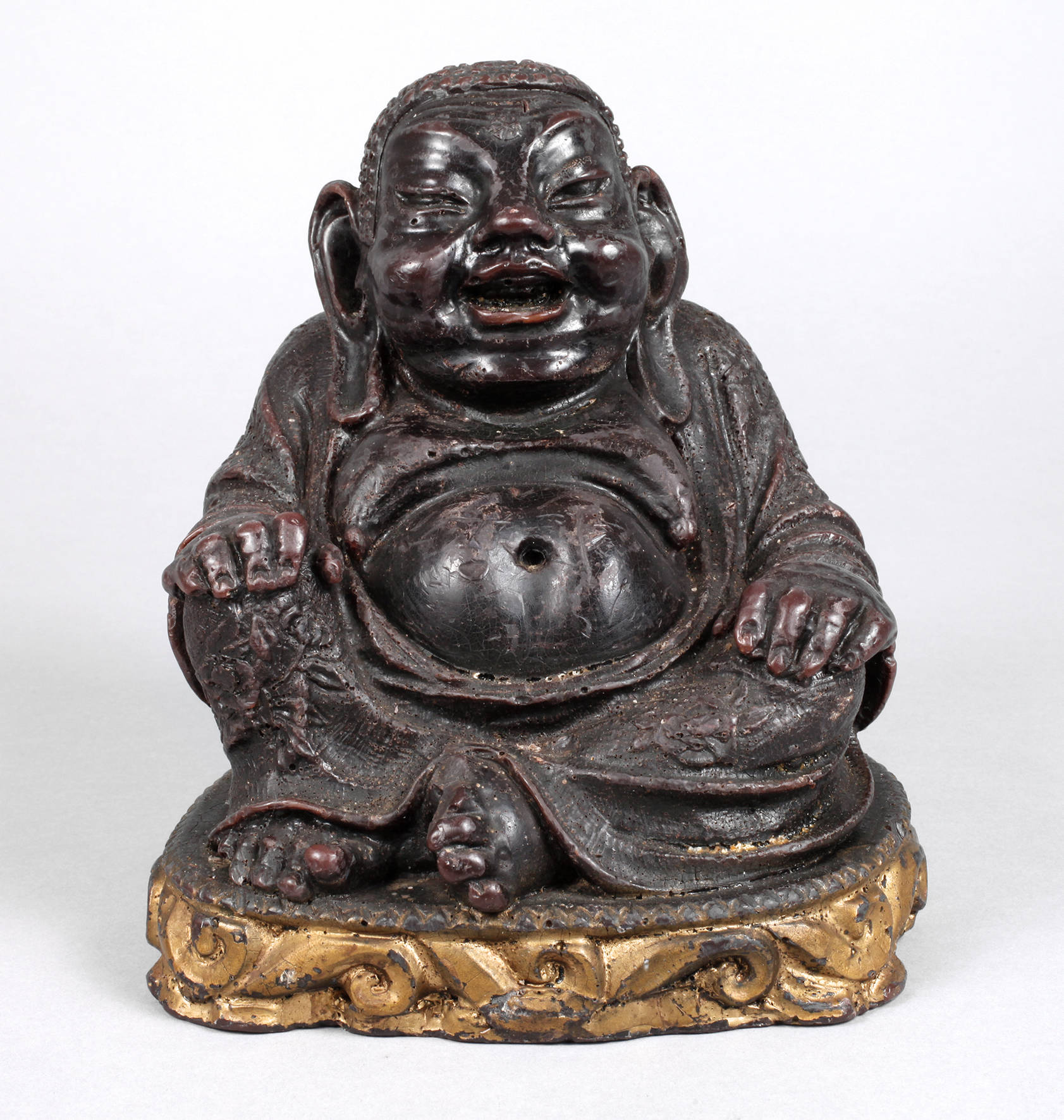 Wachsfigur Sitzender Buddha